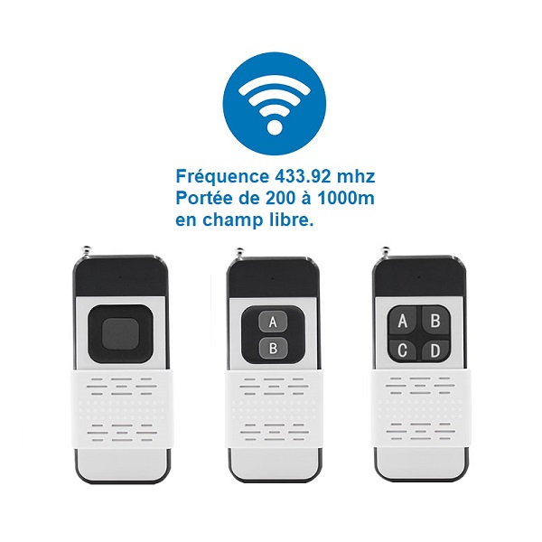 Télécommandes à 1-2-4 touches 433 mhz 1000m Basic_TX1000 télécommande longue portée 1000m 433mhz